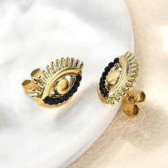 Серьги-гвоздики из нержавеющей стали 304&nbsp;EJEW-F361-13G