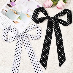 2шт 2-х цветные шифоновые галстуки для женщин&nbsp;AJEW-SP0003-51B