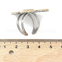 Открытые кольца манжеты из нержавеющей стали 304&nbsp;RJEW-P180-01A