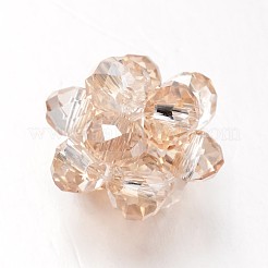 Гальванические стеклянные бусы EGLA-JF-6MM