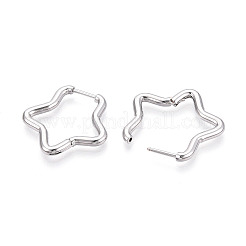 Серьги-кольца из нержавеющей стали 304&nbsp;STAS-T074-21P