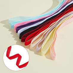 24м 12-х цветный плоский нейлоновый эластичный шнур с кружевной кромкой&nbsp;OCOR-ME0001-40