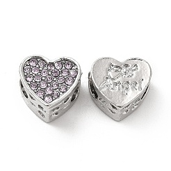 Стойки покрытие сплава горный хрусталь европейских бусы PALLOY-P289-46P