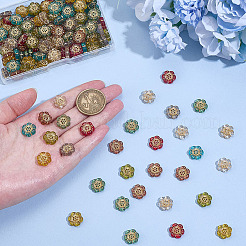 160шт 8 цвета прозрачные акриловые бусины TACR-ME0001-04