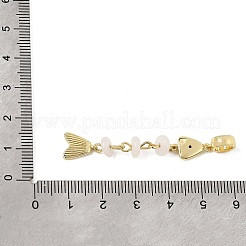 Colgantes europeos de latón con circonitas cúbicas pavé&nbsp;GG-CBA3401-01G-A05