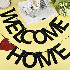 Бумажное слово добро пожаловать домой баннер&nbsp;AJEW-WH20020-272B-01