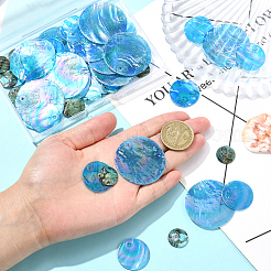 60 шт. 3 подвески из ракушек капиз&nbsp;SSHEL-SC0001-46