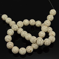 Fili di perline di magnesite sintetica&nbsp;G-E018-14mm