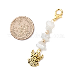 Подвесные украшения в виде ангела из сплава в тибетском стиле HJEW-JM03838-03