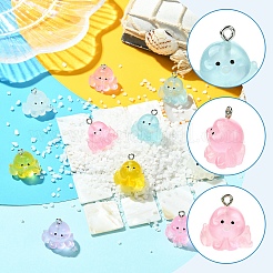 10шт 5 цвета подвески из смолы&nbsp;RESI-YW0004-82