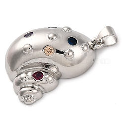 Латунные микро проложить кубического циркония подвески&nbsp;KK-K339-11P-02