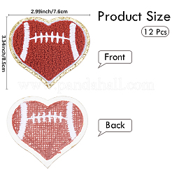 Нашивки на полотенце с вышивкой на тему регби&nbsp;DIY-WH20032-21B