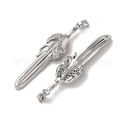 Латунные микро проложить кубического циркония подвески&nbsp;KK-F911-21P