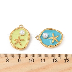 Абс пластмассовые жемчужные подвески STAS-P396-25G-M