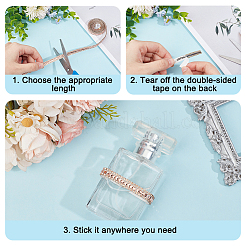 4 рулон 4 стиля самоклеящиеся стразы для отделки стекла DIY-DR0001-95A