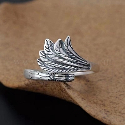 フェニックス合金カフリング  編みループかぎ針編みのループ  ヤーンガイドフィンガーホルダー  アンティークシルバー  1.7cm&nbsp;PW-WGF67E5-01