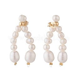 Perla naturale ciondola gli orecchini&nbsp;EJEW-TA00057