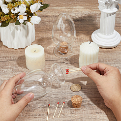 Glasglocken mit Korken&nbsp;AJEW-WH0609-726