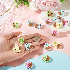 20 Stück opake Harz-Cabochons&nbsp;CRES-TA0001-84
