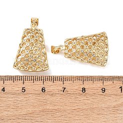 Pendentifs en laiton zircon cubique transparent&nbsp;KK-B184-01G-04