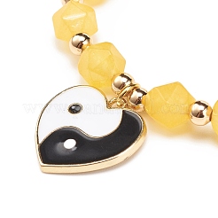 Pulsera elástica de jade natural&nbsp;BJEW-JB08525-04