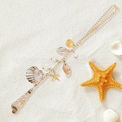 2 шт. подвеска на морскую тематику из акрила и сплава&nbsp;HJEW-SC0002-70