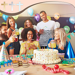 48 шт. зеркальные акриловые украшения для дома&nbsp;DIY-FG0008-28