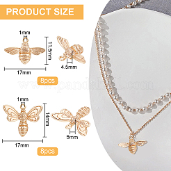 16шт 2 стиля латунные подвески KK-BC0010-03