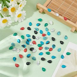 70шт. 7 стиля кабошонов из драгоценных камней&nbsp;G-AR0006-16B