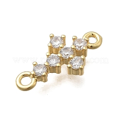 Латунные поперечные связи с прозрачным кубическим цирконием&nbsp;KK-D431-011G