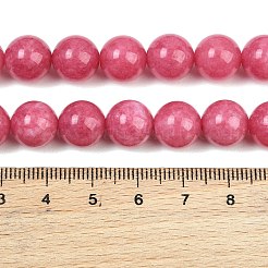 Gefärbt natürlichen weißen Jade Perlen Stränge&nbsp;GG-CBAD029-A10-10mm
