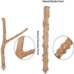 Деревянная платформа для птиц окуня&nbsp;AJEW-GA0001-30