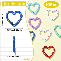 10 шт. окрашенные распылением кольца пружинных ворот из сплава FIND-YW0007-55