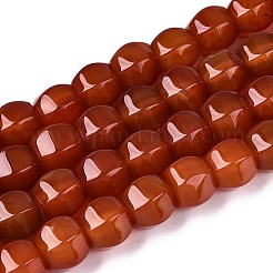 Окрашенные естественный агат бисер пряди&nbsp;G-T144-50A-04