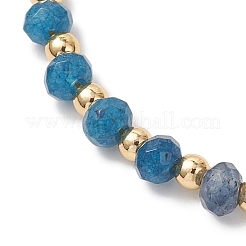 Браслеты-рондели из латуни и окрашенного натурального малазийского нефрита для женщин&nbsp;BJEW-JB13323-03