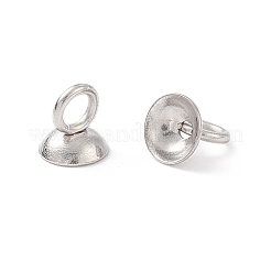 201 ganci per ciondolo con tappo a perlina in acciaio inossidabile&nbsp;X-STAS-G224-24P-04