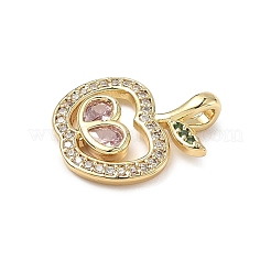 Латунные микро проложить кубического циркония подвески&nbsp;ZIRC-I356-34G