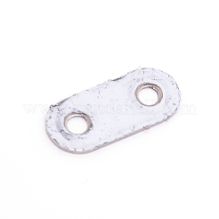 2穴ステンレス鋼ブラケット  オーバル  ステンレス鋼色  36x16x2mm  穴：5mm&nbsp;FIND-WH0063-95A-P