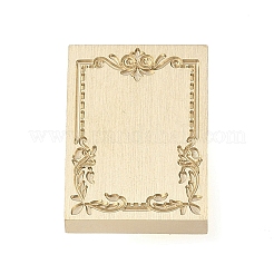 Прямоугольная цветочная рамка AJEW-M037-04G-05