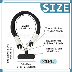 1 sangle de téléphone portable en polyester&nbsp;AJEW-TAD0001-06