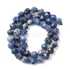 Натуральные дюмортьеритовые кварцевые бусы G-F523-17-8mm-01