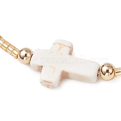 Браслеты из бисера в форме цилиндра из стеклянного бисера BJEW-MA00171