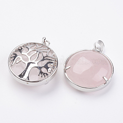 Ciondoli quazo rosa naturale&nbsp;KK-K216-A04