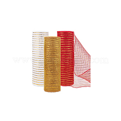 3 Rolle 3 Farben Kunststoff-Schleiernetz&nbsp;DIY-BC0012-98B