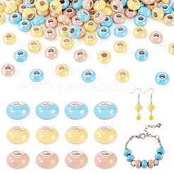 150шт европейские бусины из непрозрачной смолы&nbsp;RESI-TA0004-61B