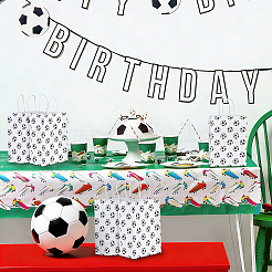 30 bolsa de mano de almacenamiento con estampado de fútbol de papel&nbsp;ABAG-PH0001-97B