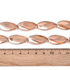 Гальванизируйте прозрачное стекло бисер нитей&nbsp;EGLA-N055-02D