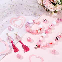 1 набор непрозрачных акриловых бусин MACR-PH0001-51C