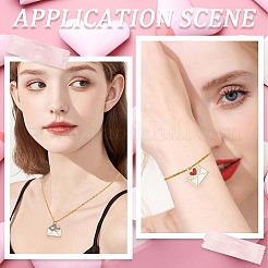12pcs 3 styles de pendentifs en émail en alliage&nbsp;ENAM-YW0006-80