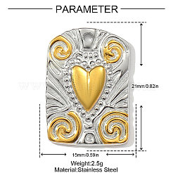 Подвески из нержавеющей стали 304&nbsp;STAS-OY002-70G